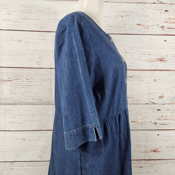 J. Jill Clearnight Denim Dress 1X - Picture 4 of 6